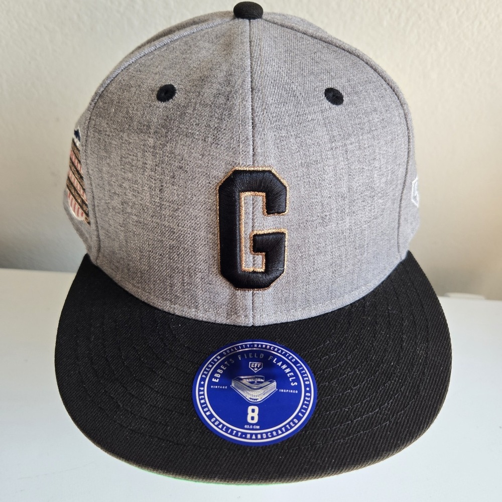 Ebbets‎ Field Flannels Homestead Grays Fitted Hat Negro League Baseball Cap 8